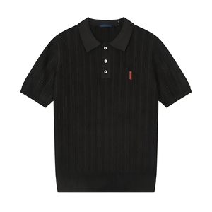 <span class=keywords><strong>Polo</strong></span> classique tricoté à manches courtes, style quatre saisons, avec logo brodé, nouveau style, <span class=keywords><strong>t</strong></span>-<span class=keywords><strong>shirt</strong></span> à manches courtes en tricot torsadé - Product Image 6