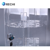 Rechi — support de cône de crème glacée en acrylique personnalisé, présentoir de 6 formes changeantes, à LED rotatif