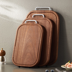 Ebony Wood Cutting Board Rectangle Anti Bacterial Anti Slip Durable Household Chopping Block - Product Image 4