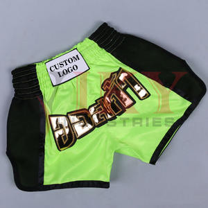 Pantalones cortos de boxeo al por mayor de alta calidad lisos elásticos Fight Mma Kick Boxing Muay Thai Shorts - Product Image 4