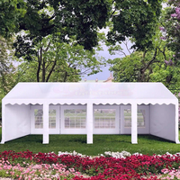 Grande tente événementielle robuste, imperméable, carpa pour événements, tente commerciale monocouche, ombrage sur quatre côtés, tentes de mariage pour événements