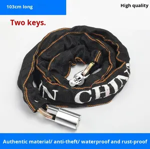 Candado para <span class=keywords><strong>Bicicleta</strong></span> 2 en 1, Candado en U con <span class=keywords><strong>Cadena</strong></span> de Acero Resistente, Antirrobo, Portátil, para <span class=keywords><strong>Bicicleta</strong></span>, Motocicleta, <span class=keywords><strong>Bicicleta</strong></span> Eléctrica - Product Image 6