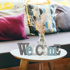 Wood Creative Positive Words Live Laugh Love Letter Signs Home Decoration Wall Hanging