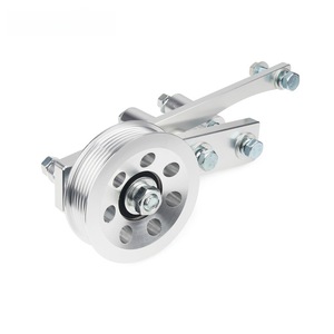 Kit de support tendeur de courroie de pompe à air en alliage d'aluminium argenté pour montage sur châssis - Product Image 4