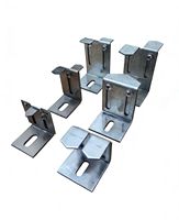Support de fixation pour mur-rideau, panneau intégré pour isolation et décoration murale extérieure, kit réglable galvanisé