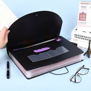 Legal Size 13 Pocket Multi-Pocket Expandable Document Organizer Oem A4 Black Plastic <b>Expanding</b> <b>File</b> Folder Pp Material - Product Image 2