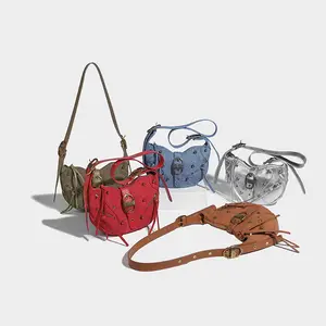 Suède Gevoel Croissant Niche Design Willow Nail Cool Sa Motortas Nieuwe Crossbody Tas Voor Herfst En Winter