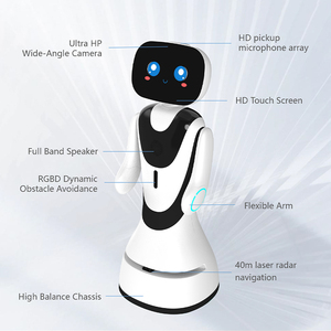 Robot d'accueil <span class=keywords><strong>Timo</strong></span> AI avec grand écran tactile, bras flexibles, navigation Lidar pour hôtel, bureau, centre commercial, service d'accueil - Product Image 5