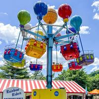 Manège Électrique Rotatif en Forme de Montgolfière pour Parc d'Attractions Commercial, Équipement de Divertissement Familial pour Fêtes Foraines