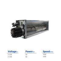 Ventilateur transversal à pales en aluminium Ziehl Abegg QK08A-4EM.35.CD 205027 230V IP10 50/60W pour convecteurs de chauffage au sol et rideaux d'air