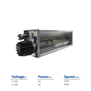 Ziehl Abegg QK08A-4EM.35.<b>CD</b> 205027 230V Aluminum Blade Cross Flow Fan IP10 50/60W Trench Heating Floor Convectors Air Curtains - Product Image 2