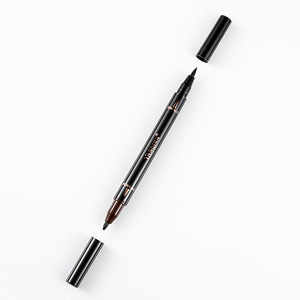 Crayon à sourcils Eyeliner imperméable rétractable 2-en-1 de haute qualité Design <span class=keywords><strong>3D</strong></span> à trois fourchettes inspiré des minéraux bruns pour le maquillage des yeux - Product Image 1