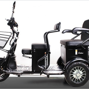 New OEM Three Wheel Open Body 48V 600W Thickened Frame Adult Electric Tricycle for 3 <b>Passengers</b> with 300kg Payload - Product Image 6