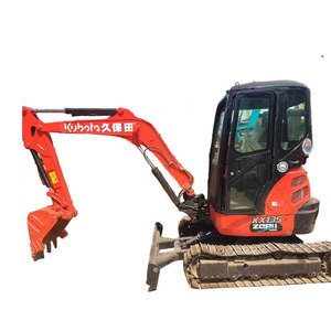 Kubota KX135 Excavator 3.5Ton <b>Mini</b> Digger Used KX135-3 KX135-5 with CE Certificate Rubber Tracks & Cab <b>AC</b> for Urban Construction - Product Image 1