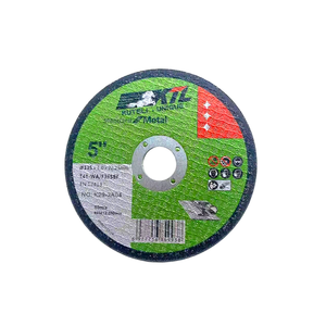 Piringan pemotong <span class=keywords><strong>125mm</strong></span> 5 inci, alat gerinda sudut roda abrasif tahan lama logam dan baja tahan karat - Product Image 1