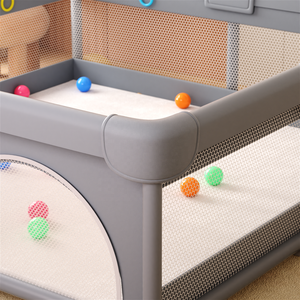 Corral de Seguridad <span class=keywords><strong>Infantil</strong></span> de Acero Oxford para Interiores, <span class=keywords><strong>Corralito</strong></span> Resistente con Diseño de Animales para Bebés y Niños Pequeños - Product Image 5