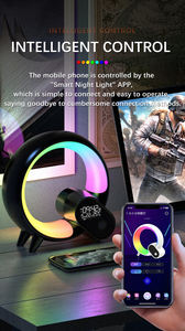 <span class=keywords><strong>2023</strong></span> nouveau réveil lumière Q-forme atmosphère LED veilleuse BT haut-parleur <span class=keywords><strong>musique</strong></span> lampe lever du soleil réveil horloge pour enfants veilleuse - Product Image 6