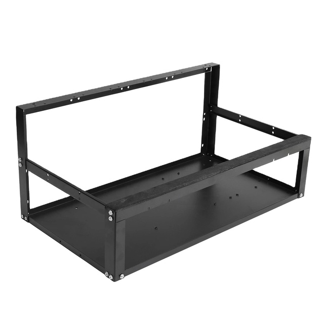 Stackable Open Air 8 GPU Frame Case PC Steel Aluminum Computer Frame