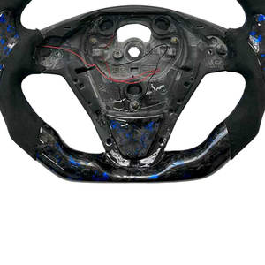 Volant en fibre de carbone forgé véritable personnalisé pour <span class=keywords><strong>Ford</strong></span> Focus <span class=keywords><strong>Fiesta</strong></span> Mk7 ST Mk8 Mk4 <span class=keywords><strong>Mk3</strong></span> Mk2 affichage LED RAM - Product Image 3