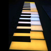 Piano interactif à projection LED RVB pour sol, idéal pour centres commerciaux, plazas, fêtes, mariages et événements commerciaux