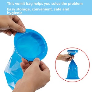 Bolsa de Limpieza Portátil Desechable para Viajes en Auto y Avión, para Mareos, Náuseas y Vómitos, Ecológica y de Plástico - Product Image 6