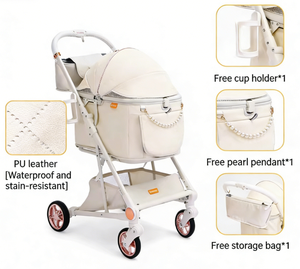 <span class=keywords><strong>Poussette</strong></span> de voyage 3-en-1 tout-terrain de luxe JXB, nouvelle conception, <span class=keywords><strong>pour</strong></span> chiens, chats et animaux de compagnie de petite et moyenne taille - Product Image 3