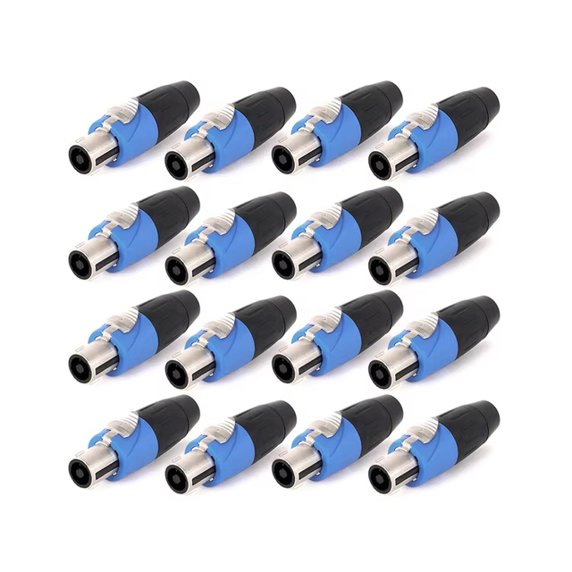 XLR Connector Panel Mount 4 Pin Male Mini XLR  Connector Audio Video XLR 4 Pin Male Connector