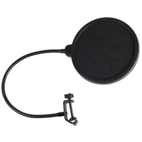 Mikrofon Studio profesional, mikrofon Pop Filter untuk rekaman vokal PS-1, tahan suara untuk mikrofon