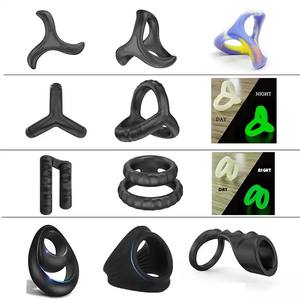 ペニスリング再利用可能コックリング射精遅延ペニス拡大男性用リングディックアクセサリーセックスゲームセックスおもちゃ男性用カップル - Product Image 6