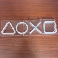 Manette de jeu Enseigne au néon LED Gamepad Neon Light PS4 XOXO Playstation Enseigne au néon pour chambre d'enfant Bar Club Art Decor