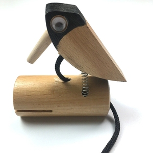 Tubo de sonido de pico de pájaro con cuerda para tirar, instrumento de percusión Orff para niños, sonido de chirrido de pájaros para educación temprana, venta al por mayor - Product Image 2