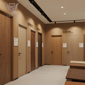 Porta Interna DEMEA di Alta Qualità in MDF Stile Moderno Minimalista Bianco Naturale Massello per Corridoio Camera da Letto Villa Ospedale con Superficie Rifinita - Product Image 2