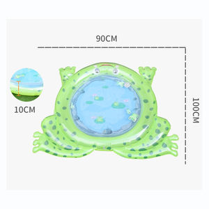 Alfombrilla de Juego plegable de PVC en forma de rana para el desarrollo de los niños, alfombrilla inflable suave no tóxica para la barriga, juguete educativo para bebés - Product Image 4