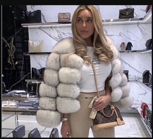 Nuovo Cappotto in Pelliccia Simil-Pelliccia di <span class=keywords><strong>Volpe</strong></span> Autunno-Inverno 2022, Cappotto Corto a Maniche Lunghe per Donna - Product Image 1