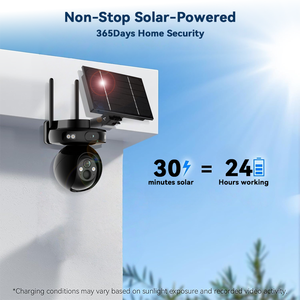 Nueva Cámara de Seguridad Inalámbrica 4G para Exteriores, con Giro e Inclinación, Energía Solar, Sensor CMOS de 4MP, Visión Nocturna en Color, Compatible con la Nube, UBOX - Product Image 4