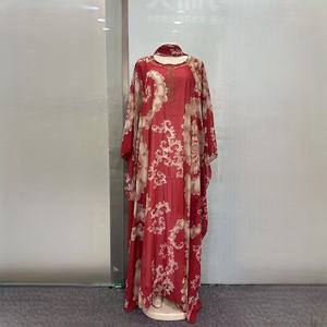 Nouvelle Robe Musulmane Style Modeste Africain, Robe 2 Pièces ODM Broderie Respirante pour Femmes des <span class=keywords><strong>Pays</strong></span> du Moyen-Orient et du Golfe – Dubaï, Arabie Saoudite - Product Image 4