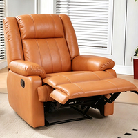 Canapé paresseux moderne en fer robuste multifonction avec support pliant, dossier rétractable, position couchée et repose-pieds réglable en hauteur pour chambre à coucher