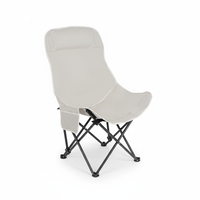 Chaise lune à dossier haut améliorée, grande capacité de charge, structure en fer, tissu Oxford résistant aux déchirures, pliable et portable pour atelier et chambre