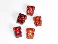 Moules à bonbons durs et mous personnalisés et mignons petit ours Film d'aluminium plat tiges de métal fabriquées à la main État nouveau