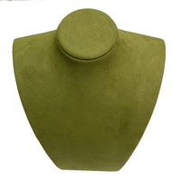 Plateau de présentation de bijoux en résine en cuir PU rembourré de luxe pour bagues, colliers et pendentifs - Support de protection de comptoir de marque