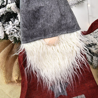DKPY Nouvelles décorations de Noël en toile de jute brodées à la machine, calendrier suspendu créatif Rudolf, compte à rebours, vente en gros en vrac