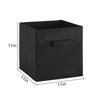 Grand Cube Boîte de Rangement Pliante Non Tissée pour Organisateurs de Jouets Bacs de Rangement en Tissu Avec Couvercle Maison Chambre Placard Bureau Pépinière