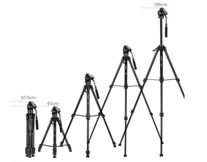 165cm Yunteng 880 Kit de tête de trépied VCT-880 <span class=keywords><strong>pour</strong></span> Canon Nikon Sony Micro Film <span class=keywords><strong>Reflex</strong></span> Camera Trépied - Product Image 2
