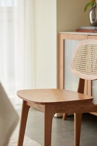 K9121 New Style Natural <strong>Rattan</strong> Meeting Cafe <strong>Chair</strong> Cherry Wood Dinning Restaurant <strong>Rattan</strong> Dinning <strong>Chair</strong> - Product Image 5