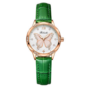 Reloj Inteligente de Moda al por Mayor con Diseño de Mariposas y Diamantes, Marca BELUSHI 9228, Relojes de Cuarzo Impermeables para Damas, Mujeres y Niñas - Product Image 3
