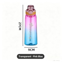 Bouteille d'eau anti-fuite avec options de parfum et paille pour adultes, camping, randonnée et école - Prête à l'emploi, compatible lave-vaisselle