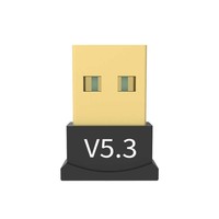 Adaptateur USB BT 5.3, adaptateur sans fil Bluetooth 5.1, dongle pour PC portable, haut-parleur sans fil, récepteur audio, émetteur USB