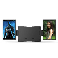 Écran portable pour ordinateur portable de jeu triple écran double écran IPS de 14 pouces avec haute résolution, taux de rafraîchissement rapide et temps de réponse faible