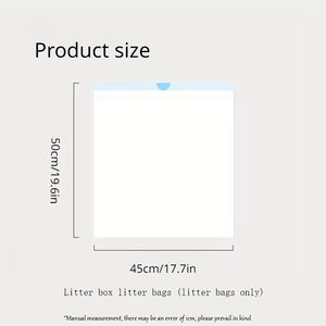 2 rotoli di plastica ecologica per lettiera per cani sacchetti di cacca autopulenti sacchetti di rifiuti della toilette Sandbox automatico - Product Image 4