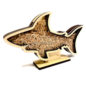 Scatola Porta Conchiglie in Legno, Espositore Decorativo Costiero, Contenitore per Conchiglie, Decorazione per <span class=keywords><strong>Casa</strong></span> al <span class=keywords><strong>Mare</strong></span>, Ricordo e Souvenir, <span class=keywords><strong>Arredamento</strong></span> Costiero per la <span class=keywords><strong>Casa</strong></span> - Product Image 4